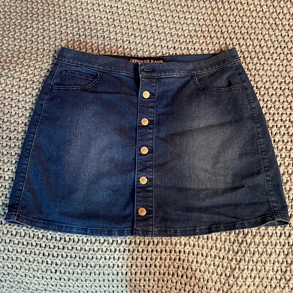 Dark Wash Jean Skirt
